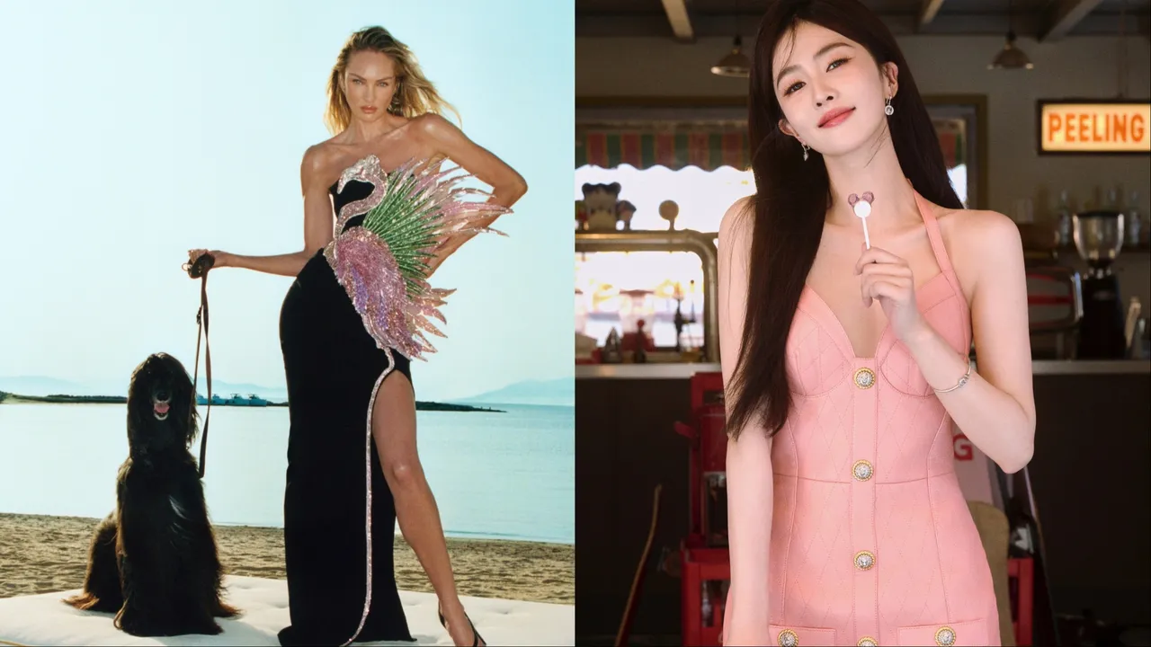 超模Candice、白鹿紛紛換上BALMAIN早秋新品。品牌提供