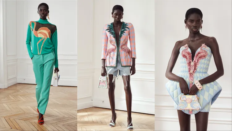 火烈鳥元素貫穿BALMAIN早秋新品。品牌提供