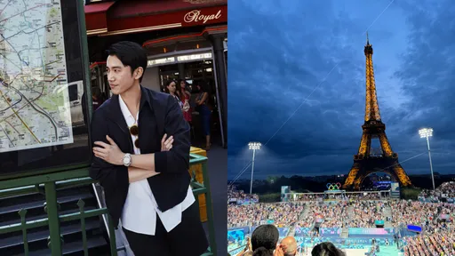 吳慷仁巴黎奧運「打卡」get 艾菲爾鐵塔下看沙灘排球賽「很難忘」