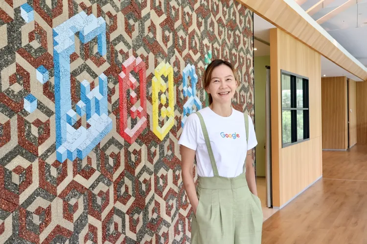 Google台灣Pixel硬體技術專案管理總監Sumi Sam分享為何選擇台灣Google工作。莊宗達攝