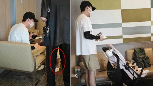 胡歌推娃娃車遊日本當女兒奴!小茉莉小壯腿萌翻天