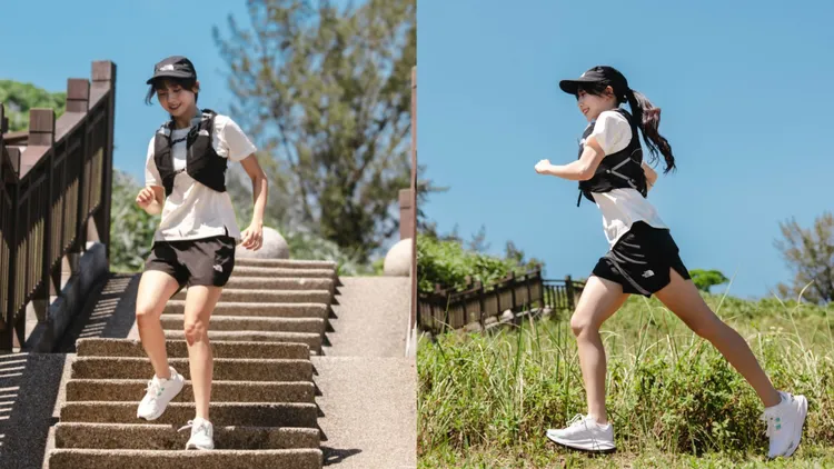 慈妹為活動首次挑戰越野跑。品牌提供