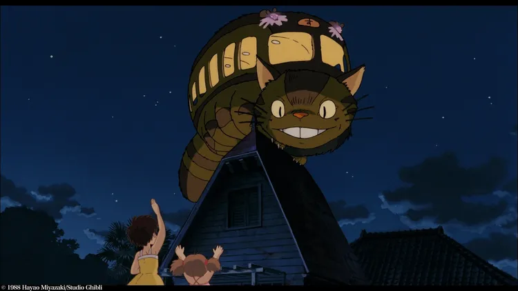 貓巴士送姊妹回家後，下一個目的地是自己的巢穴。翻攝kinro_ntv X