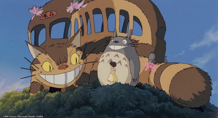 龍貓單純覺得皋月很可愛，所以幫她召喚貓巴士。翻攝kinro_ntv X