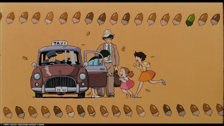 《龍貓》從頭溫馨到尾，最後有描繪姊妹倆迎接媽媽出院的模樣，所以別再亂傳妹妹已經過世了。翻攝kinro_ntv X