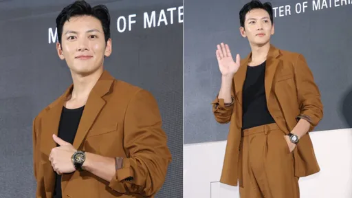 池昌旭駝色套裝帥氣現身101 前晚嗑完餛飩麵就來挺雷達表