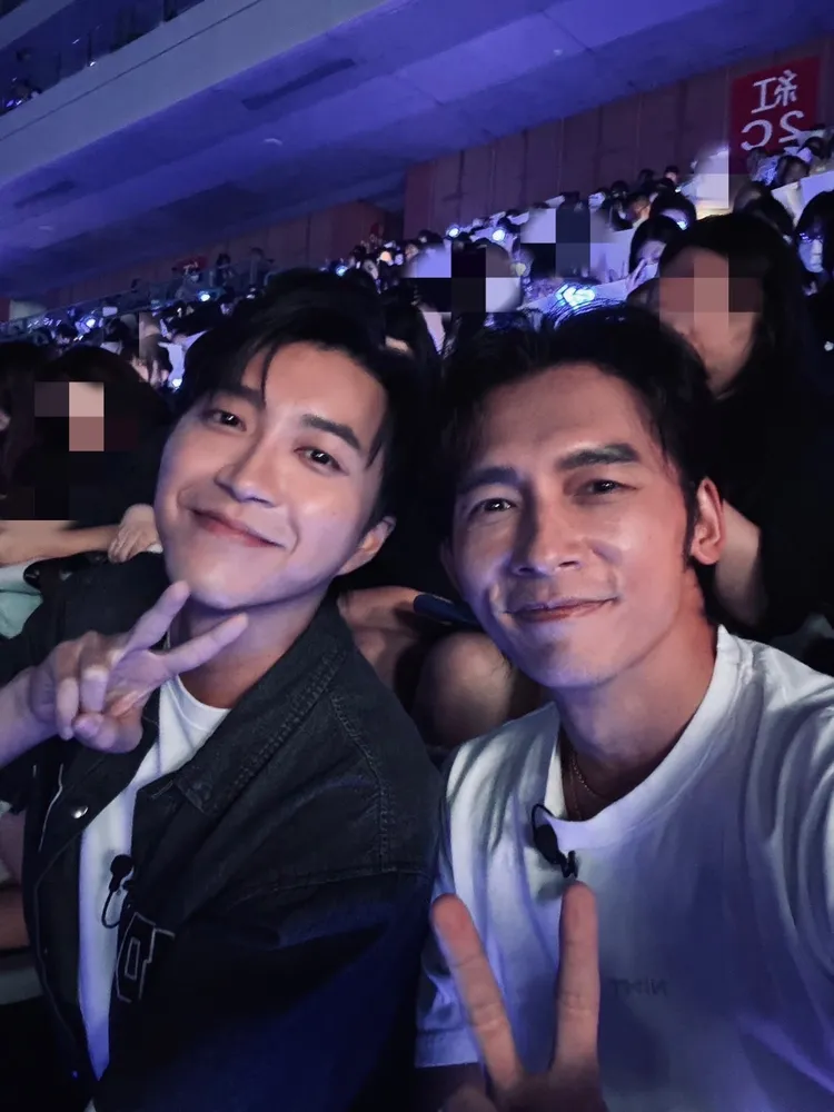 温昇豪（右）、江宏傑將與利特合作客家電視台的節目，現身觀眾席捧SJ的場。伊林娛樂提供