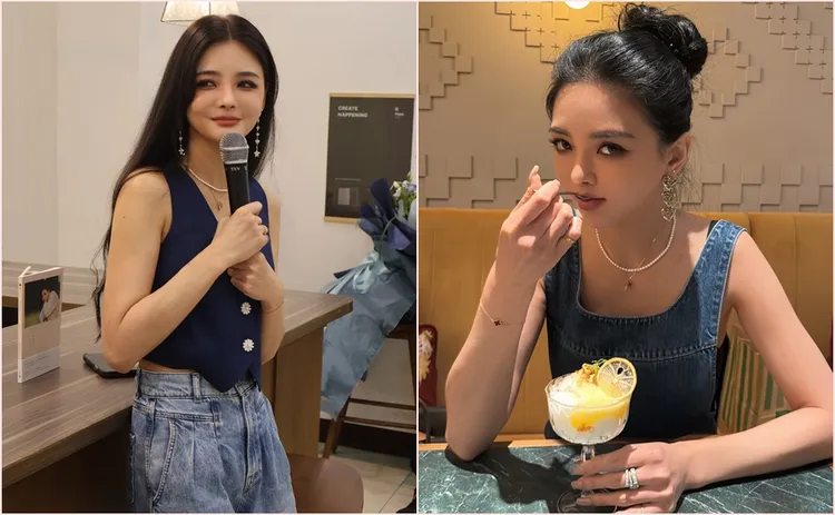 夏黃廉盈被爆料拿走小孩紅包錢，更會不斷叫小孩換衣服來拍她的社群。翻攝自夏黃廉盈臉書