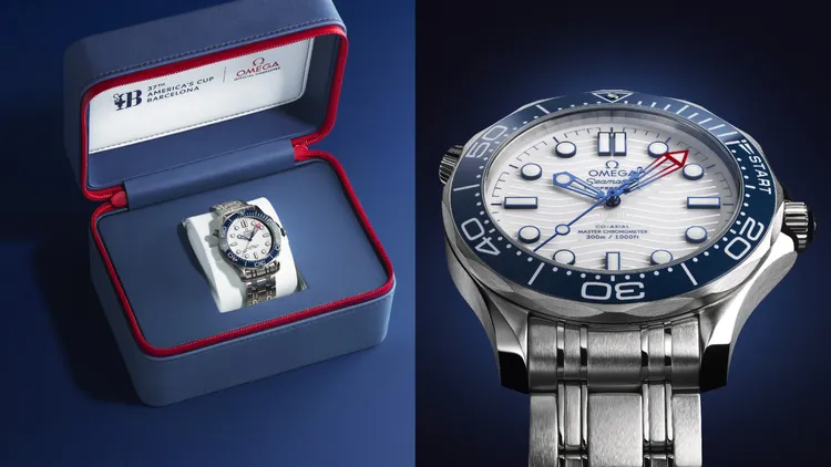 OMEGA海馬系列潛水300米美洲盃特別款。品牌提供
