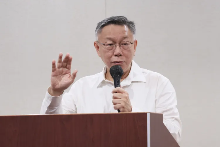 柯文哲如今請假三個月黨主席職務。彭欣偉攝