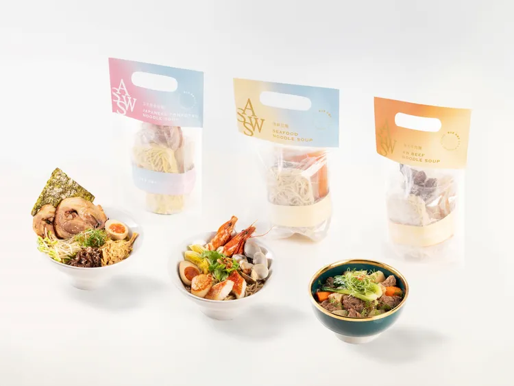 「Dong Café･冬 咖啡」將熱銷湯麵品項製成冷凍即食料理包，搶攻外帶市場。業者提供