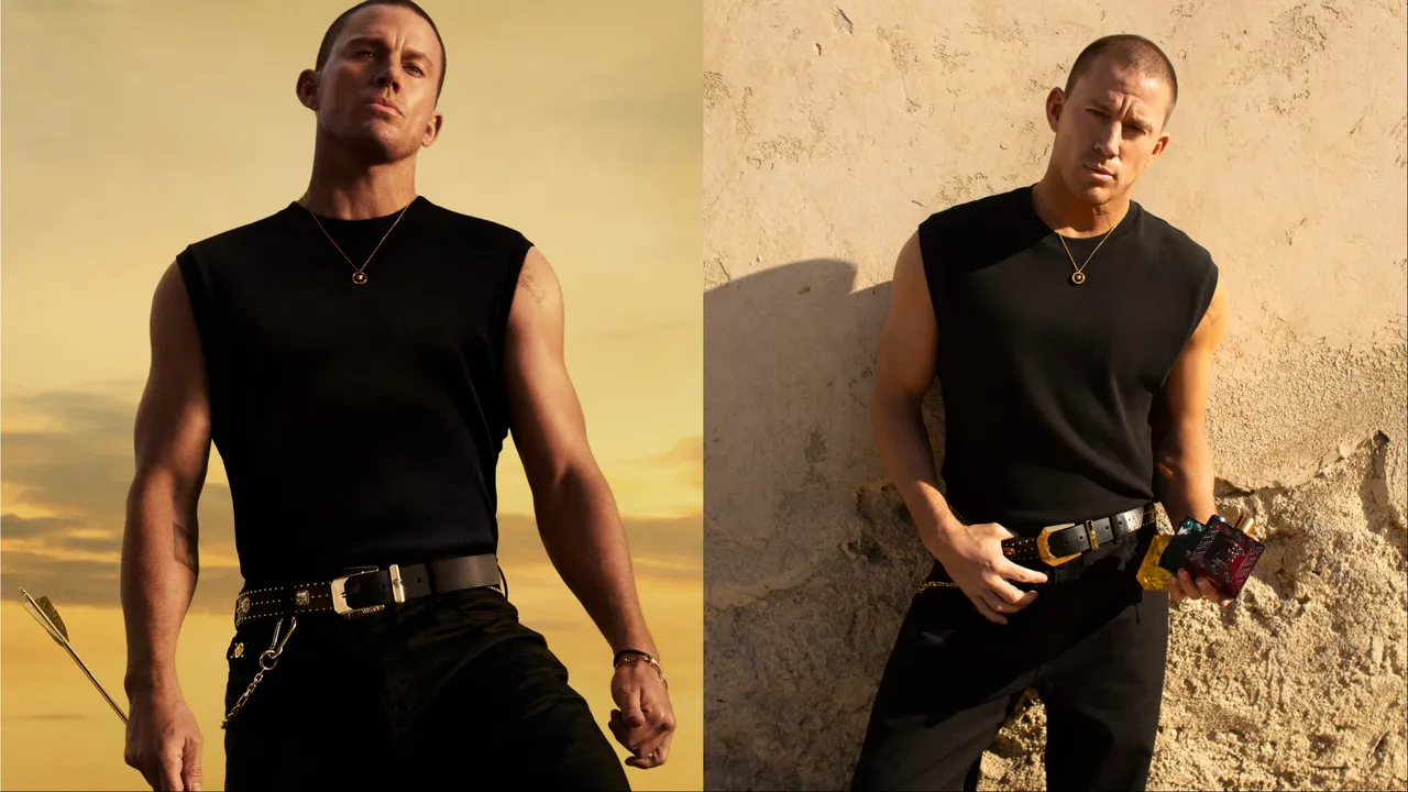 查寧塔圖替VERSACE香水新品拍攝大片。品牌提供