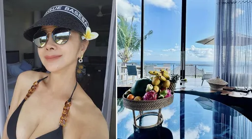 68歲陳美鳳身材教科書!峇里島解放超巨車頭燈 網友喊暈船