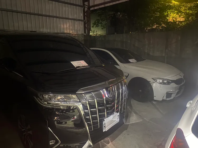警方查扣贓車。警方提供