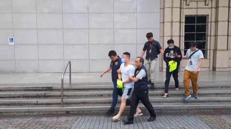 集團幹部遭送辦。警方提供