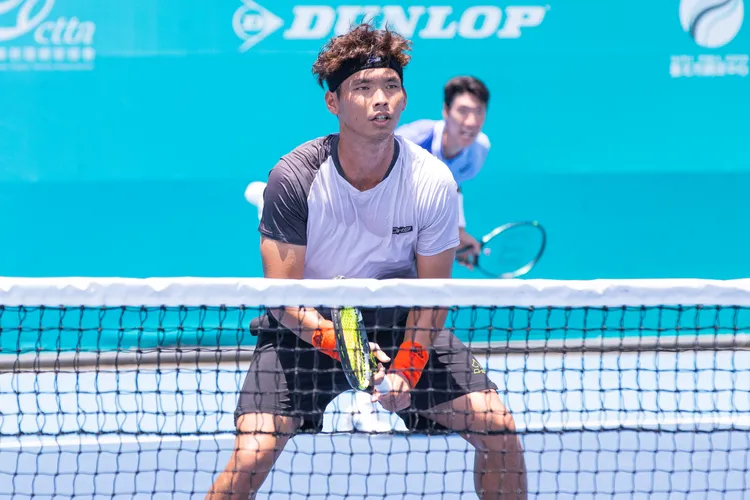 何承叡雙打在台塑盃第一站遺憾屈居亞軍。台塑盃提供