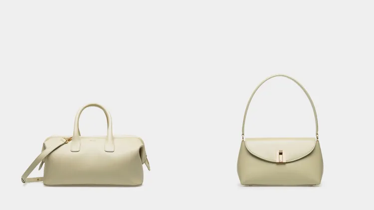 Bally BELLE提把包（左）7萬1200元、OLLAM提把包（右）6萬6200元。品牌提供