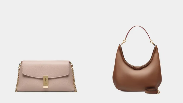 Bally LOCK ME迷你包（左）3萬5200元、CODE腋下包（右）3萬7600元。品牌提供