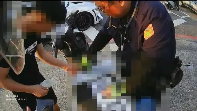 蔡男（左）辯稱不知假車牌來歷。民眾提供