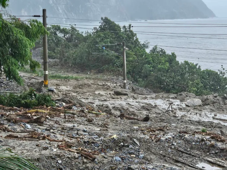 凱米颱風造成許多災情。民眾提供