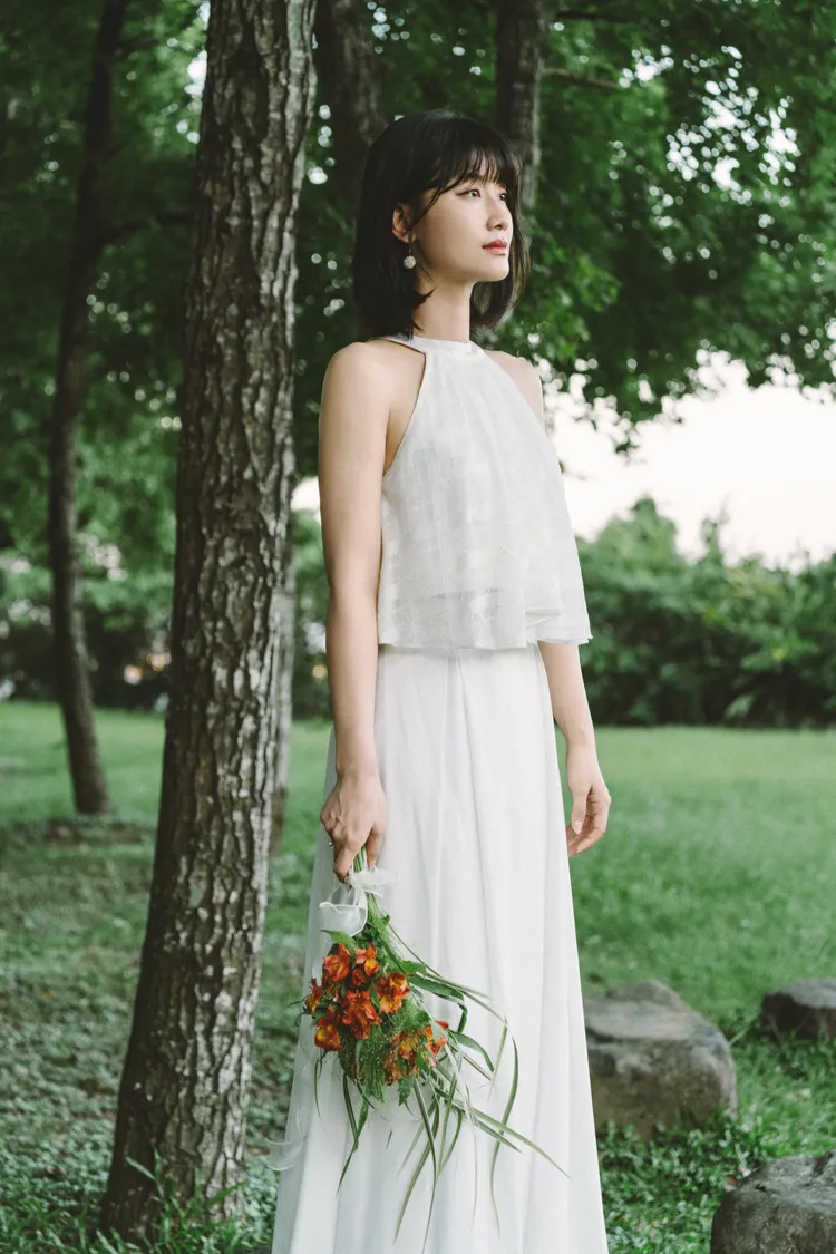 朱芷瑩的極美新娘裝。天祥樂提供