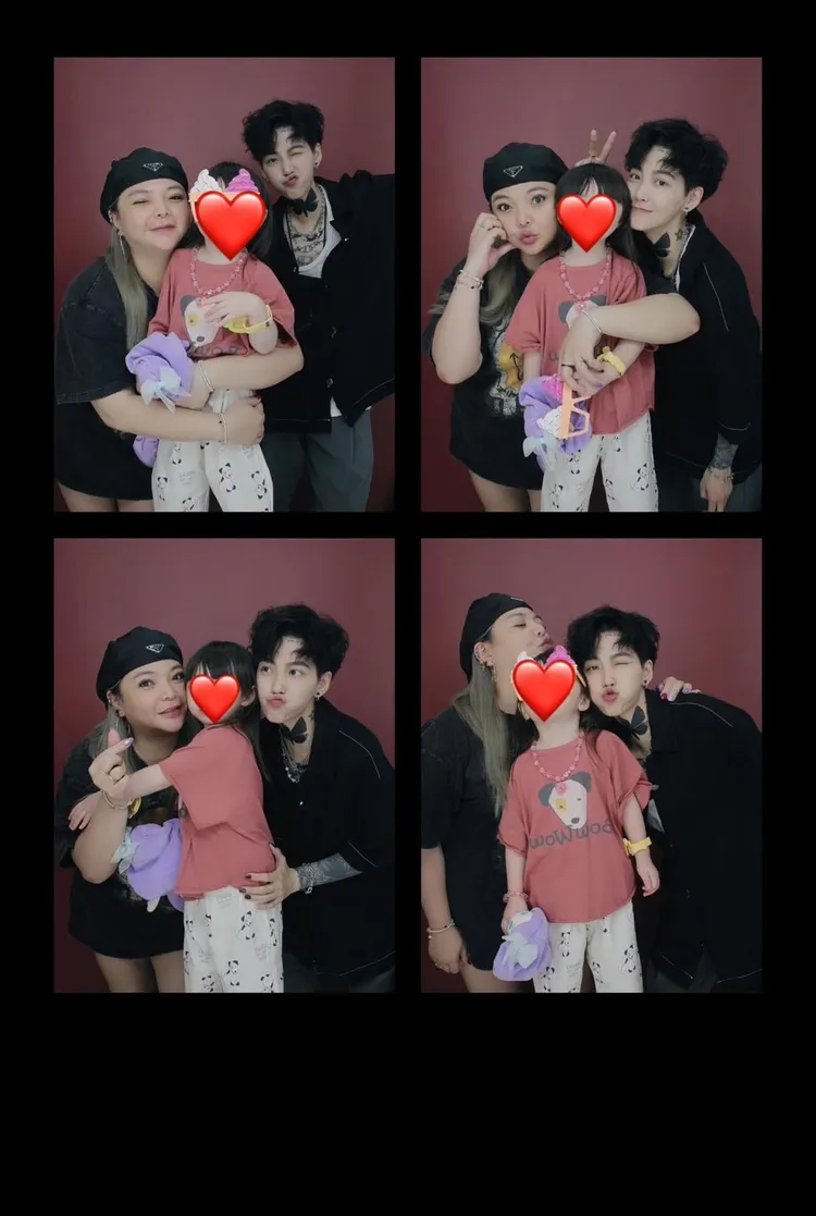 小甜甜最近Po出女兒和前任的親密合照。翻攝小甜甜Threads