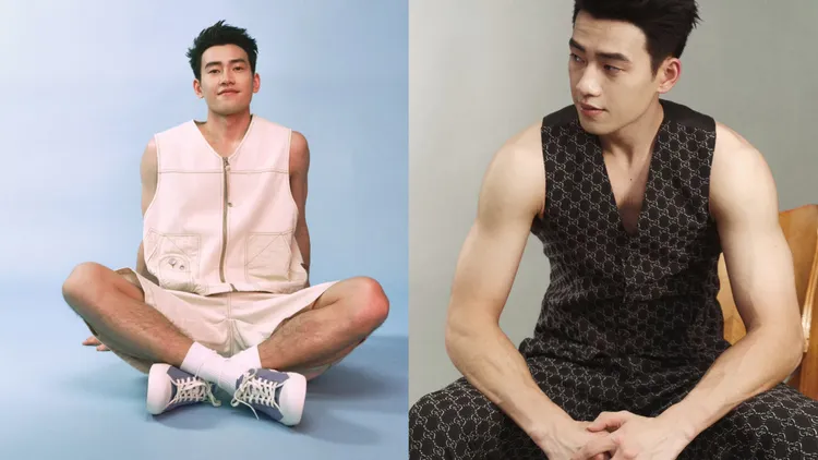 王昶為《EsquireFine》拍攝封面大片。翻攝王昶微博