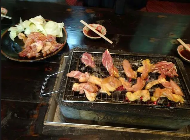 旅館位於鄉下不容易到達，不少人推崇傳統烤網烤雞。tabelog