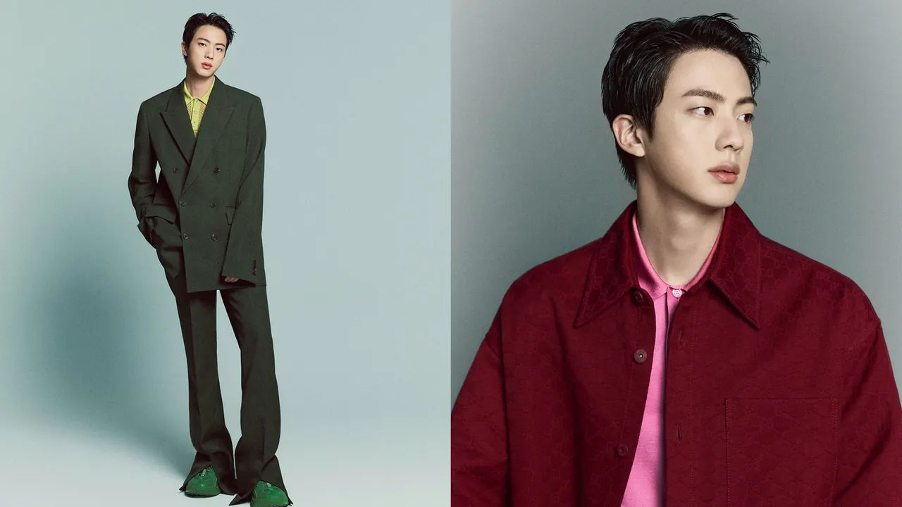 BTS JIN成為GUCCI全球品牌代言人。品牌提供