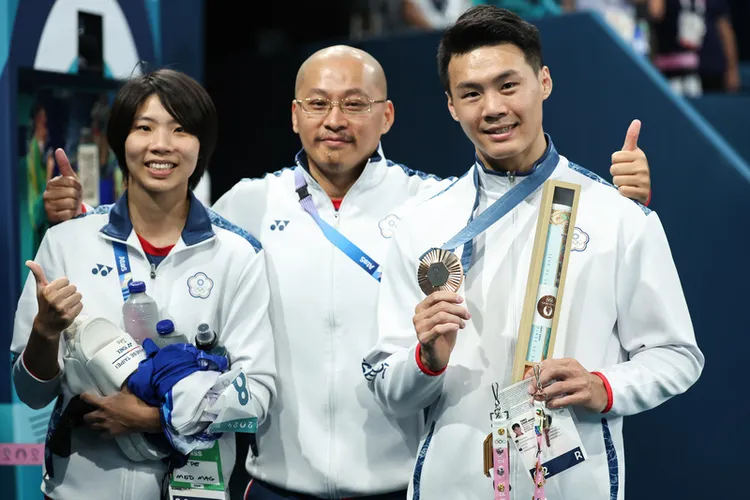 唐嘉鴻奪銅。  中央社