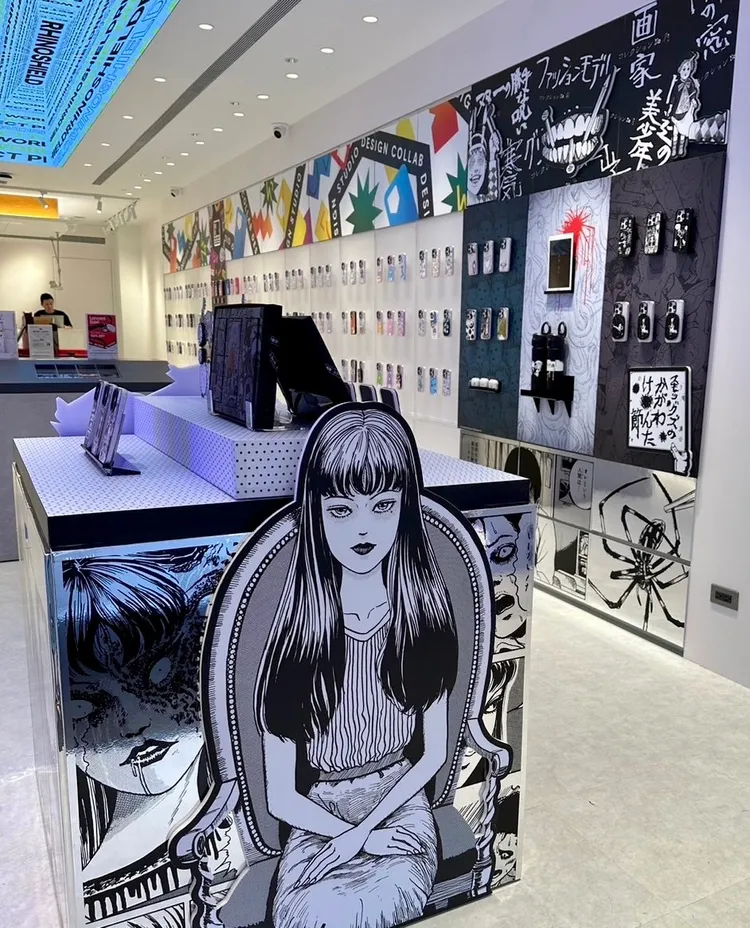 RHINOSHIELD犀牛盾還在台北西門與台中逢甲兩家門市展開了鬼月限定活動「嚇夜晚瘋 #犀牛盾嚇嚇叫」。犀牛盾提供。