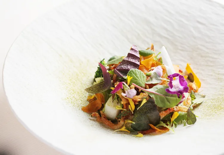 簡天才招牌名菜大地時蔬。THOMAS CHIEN提供