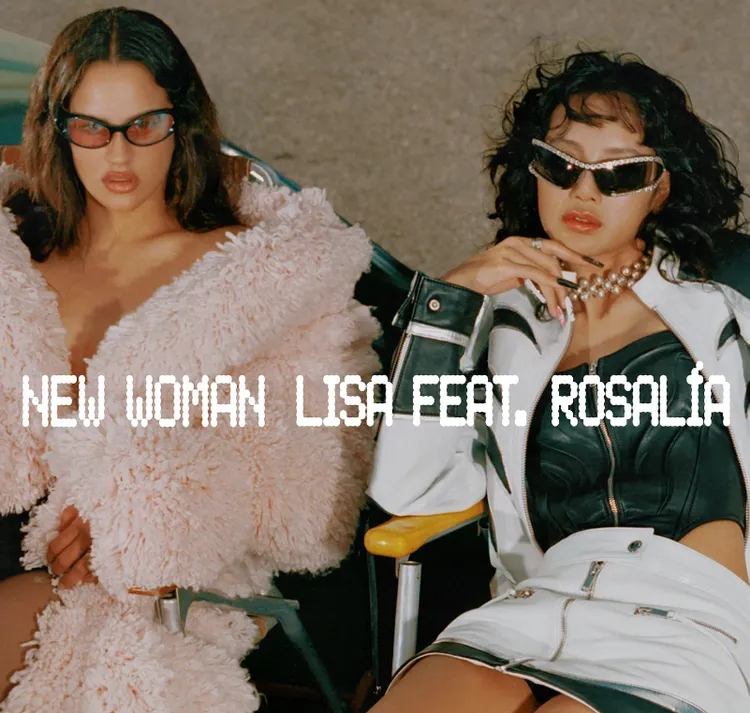 Lisa（右）與西班牙小天后蘿莎莉雅（Rosalía）合作新歌。翻攝Lisa IG