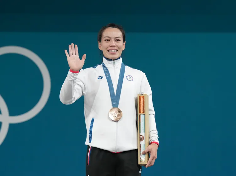 郭婞淳在巴黎奧運女子舉重59公斤級賽拿下銅牌。 中華奧會提供
