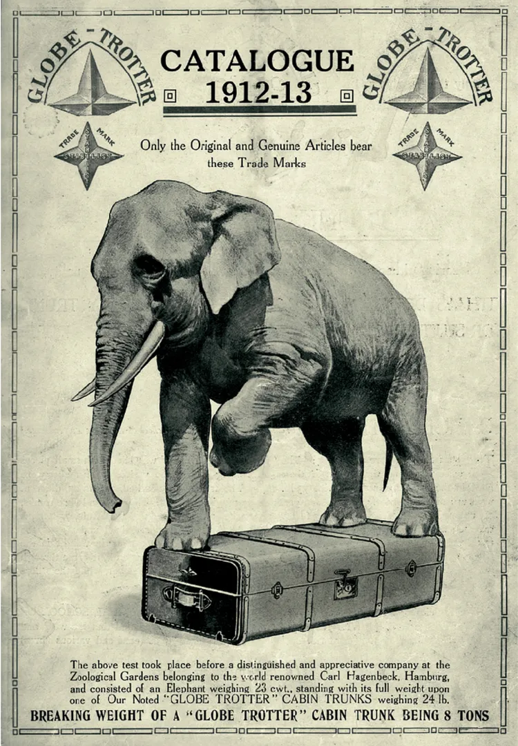 Globe-Trotter曾透過大象測試踩不扁的性能。品牌提供