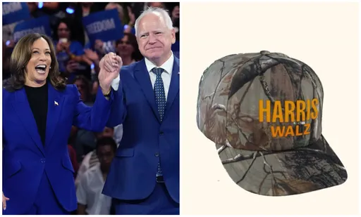 賀華配迷彩棒球帽超夯 對比川普紅帽「Made in China」