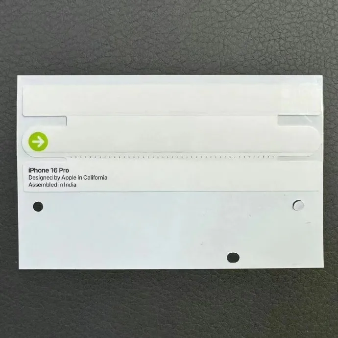 印度製的iPhone 16 Pro標籤疑似曝光。翻攝自微博
