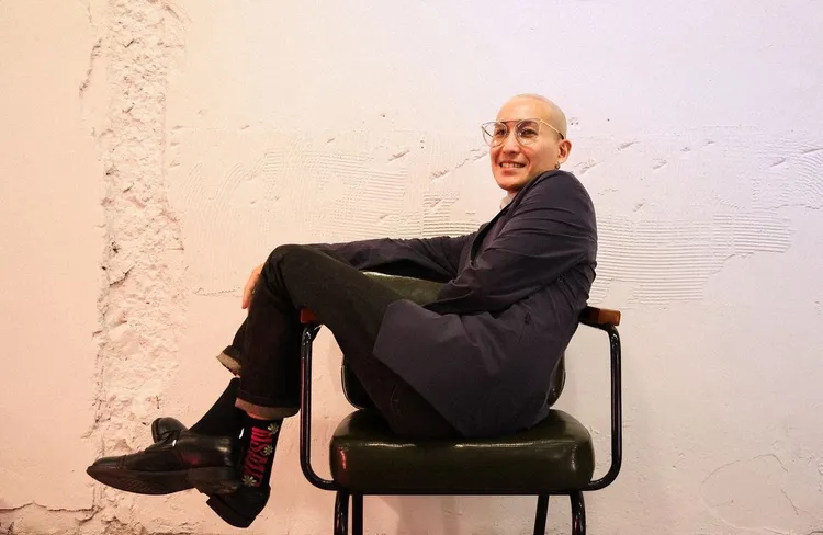 劉絡亦經營法律白話文運動成績不錯，也在補習班教憲法。翻攝劉珞亦IG