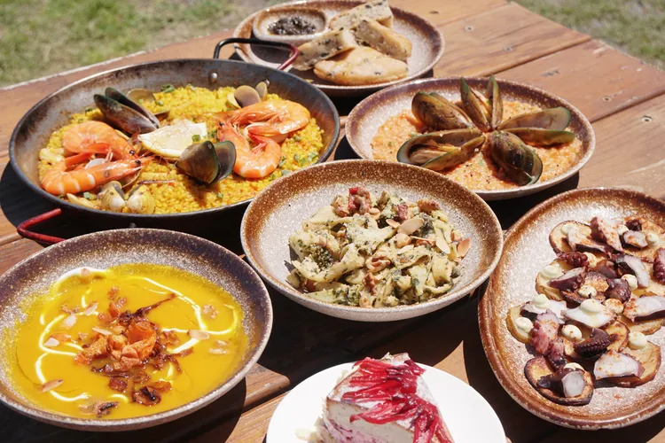 結合在地食材製作的各式西班牙風料理，吃得出用心。S.H.攝