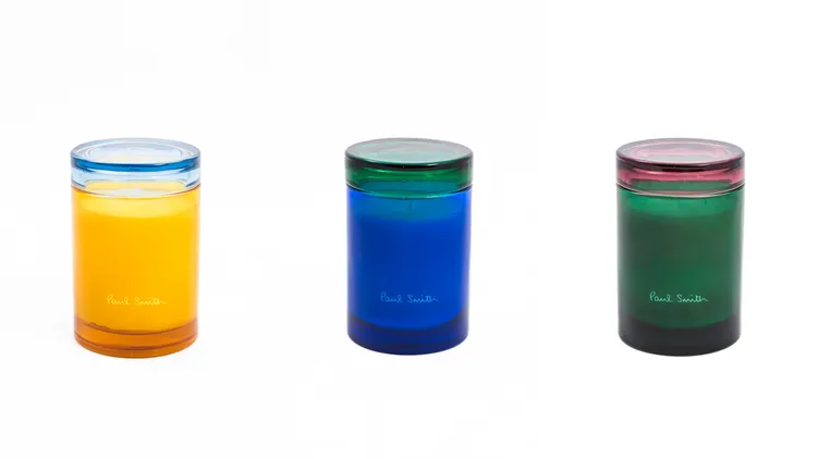 Paul Smith居家香氛蠟燭白日夢想家（左起）、晨型人、植物學家，240g／3300元。品牌提供