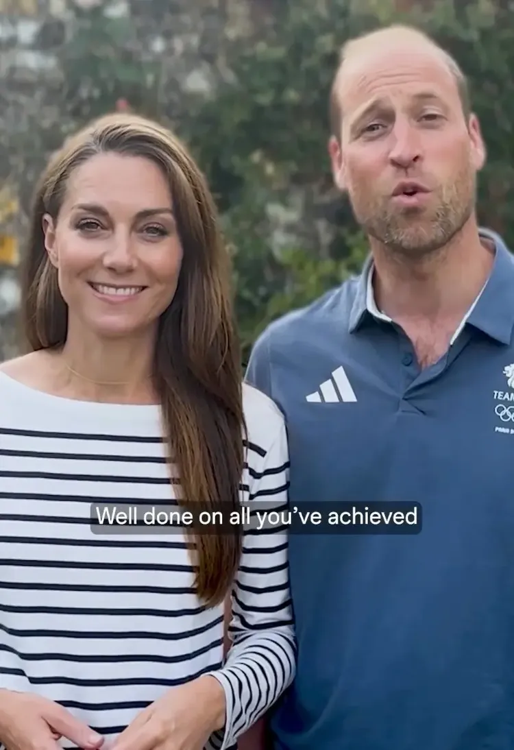 凱特與威廉打扮休閒。