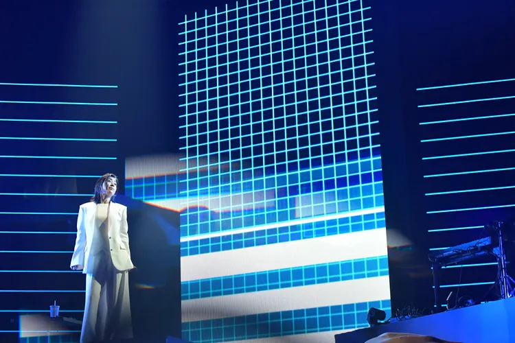 宇多田光誠意十足，準備很多中文問候。大鴻藝術BIG ART、超級圓頂SUPER DOME提供／攝影：cherry chill will.