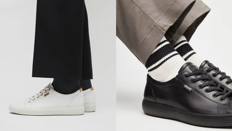 ECCO「SOFT 7 柔酷7」運用簡約黑白美學放閃。品牌提供