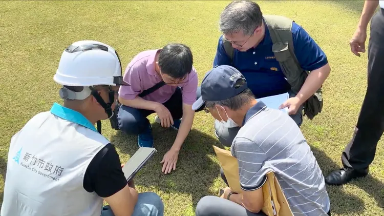 現場會勘。新竹市府提供