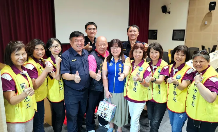 蘆竹警分局昨晚舉行治安座談，也在線上直播。蘆竹警分局提供