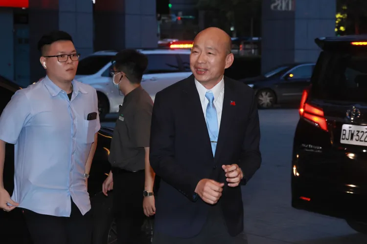 立法院長韓國瑜今出席連戰夫婦鑽石婚。彭欣偉攝影