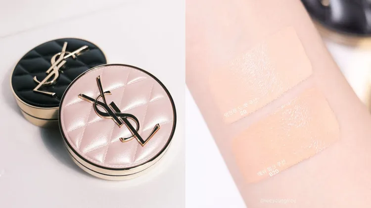 YSL超模光感精華水氣墊高訂菱格版，3180元。品牌提供