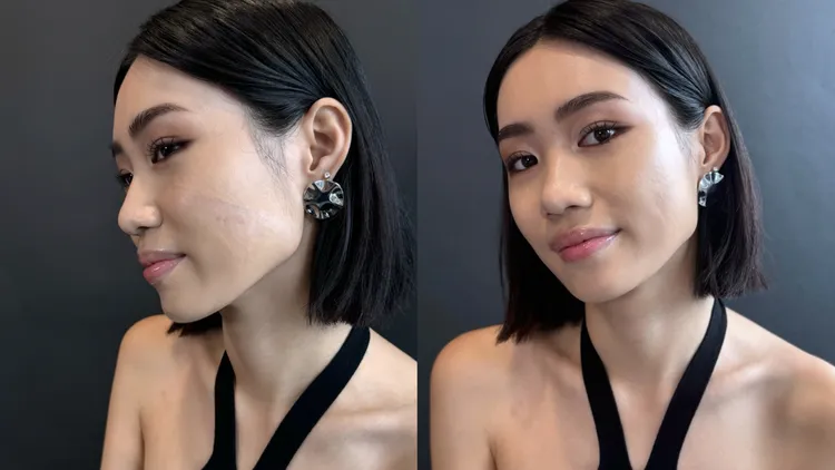 M.A.C超持妝霧絲絨氣墊粉餅延展性與遮瑕度都出色，張家玲攝