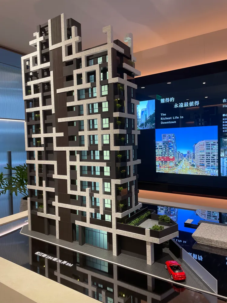 「松江阡語」外觀模型。張瑞傑攝