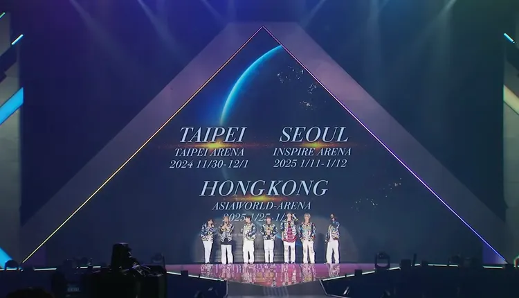 浪花男子同步在YouTube開直播，宣布展開亞洲巡演。翻攝浪花男子YouTube